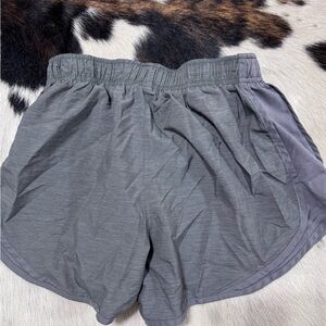 gray athletic shorts